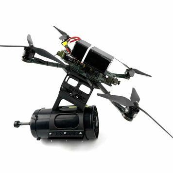 Комплект FPV-дрон Hrush 13" (Хрущ 13") с оптоволокном на 10 км (внутренний медиаконвертер) и креплением DRN300033 фото