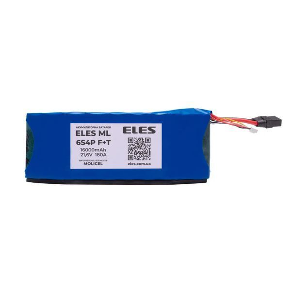 Аккумуляторная батарея ELES ML 6S4P T 16000mAh; 21,6V; 180А F+ BAT800019 фото