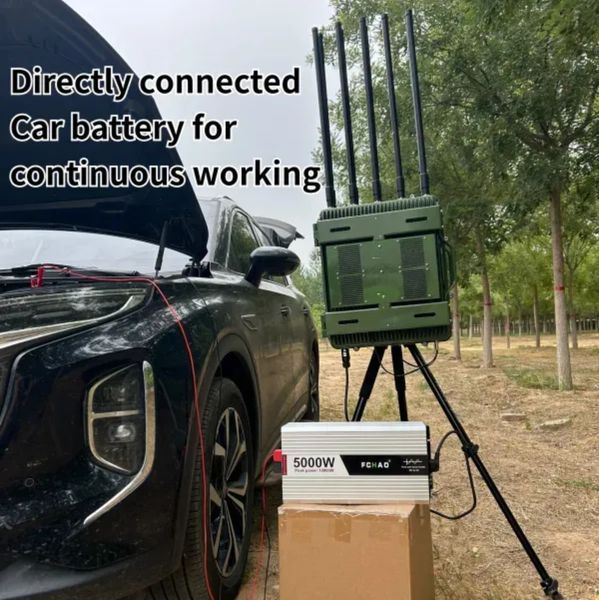 РЕБ захист від БПЛА/FPV на 10 діапазонів 350, 433, 500, 600, 700, 800, 900, 1.0, 2.2, 2.4, 5.8 "AIR Jammer TITAN" REB200021 фото