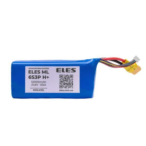Аккумуляторная батарея ELES ML 6S3P 12000mAh; 21,6V; 135А+ BAT800006 фото