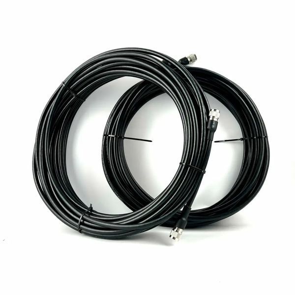 Коаксіальний кабель RG-8 N-type-Male-N-type-Male 20 м КОМПЛЕКТ (з двох кабелів по 20 метрів) CAB600005 фото