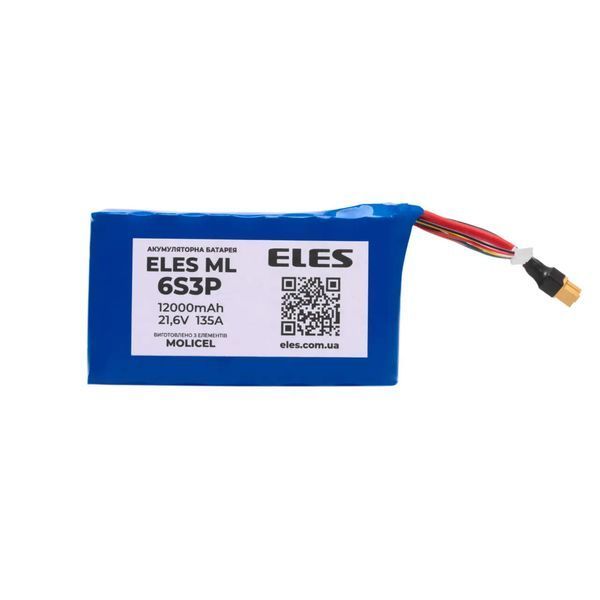 Акумуляторна батарея ELES ML 6S3P T 12000mAh; 21,6V; 135А BAT800009 фото